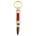 Porte-clés de porte-clés de balle en métal de logo d&#39;or 3D personnalisé drôle en gros avec l&#39;ouvre-bouteille